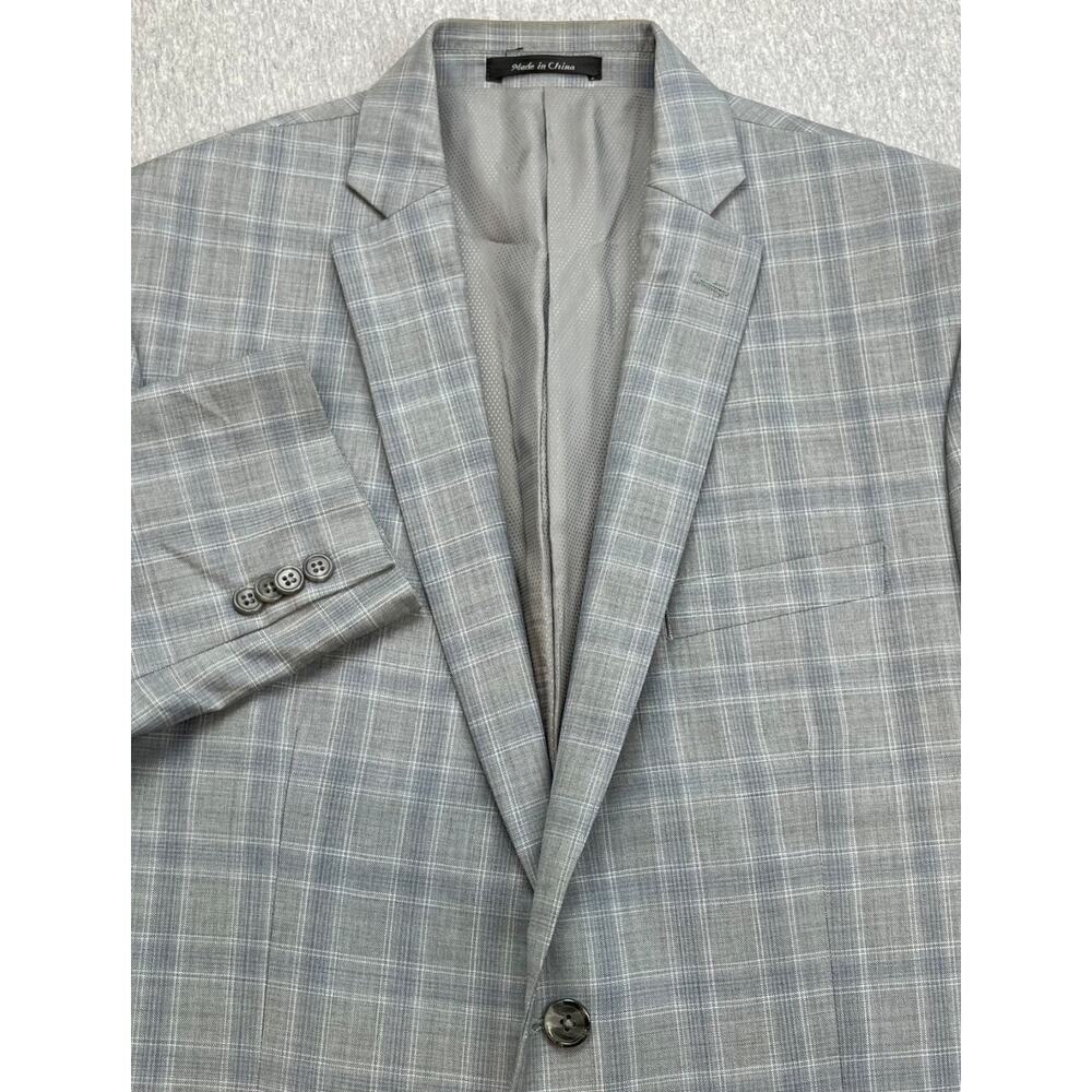Michael Kors Blazer Mens 42R Plaid 100% Wool 2-Button Single Breast Lined